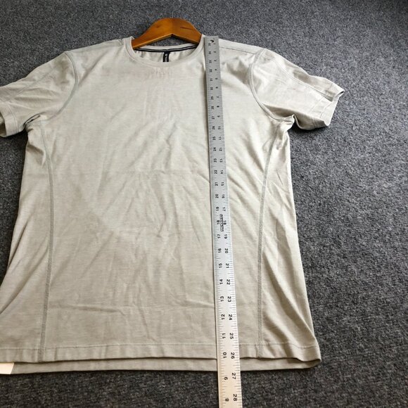Ten Thousand Durable Shirt Men Small Light Gray Short Sleeve Performance Workout - Picture 4 of 8